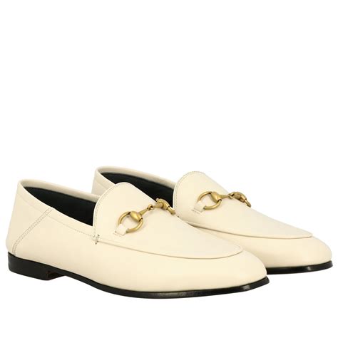 mocassino donna bianco gucci|Mocassini in pelle in Bianco .